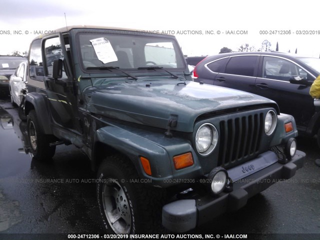 1J4FY49S4XP457792 - 1999 JEEP WRANGLER / TJ SAHARA GREEN photo 1