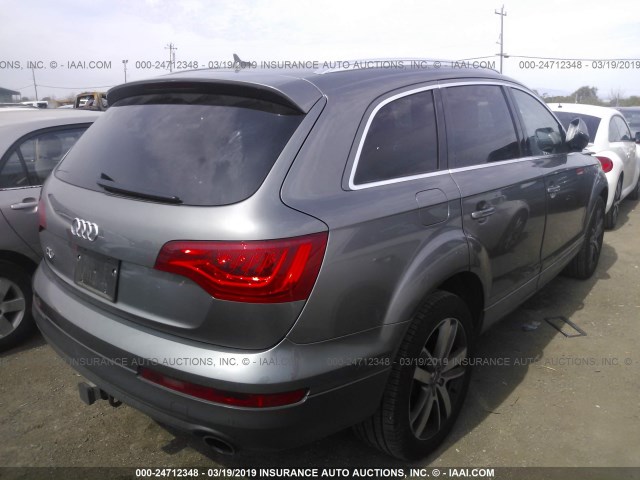 WA1LGBFE5CD006634 - 2012 AUDI Q7 PREMIUM PLUS GRAY photo 4