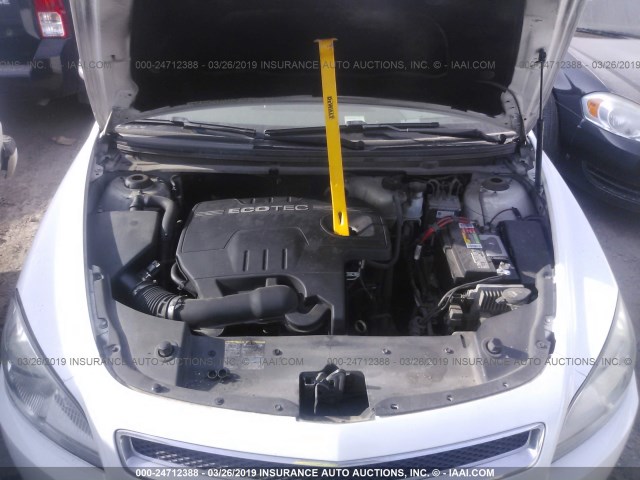1G1ZG57B294119495 - 2009 CHEVROLET MALIBU LS WHITE photo 10
