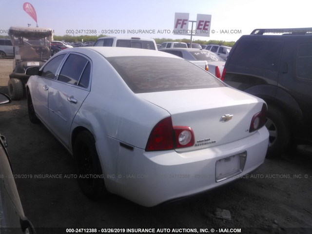 1G1ZG57B294119495 - 2009 CHEVROLET MALIBU LS WHITE photo 3