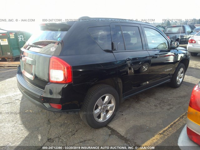 1C4NJCBA1DD168996 - 2013 JEEP COMPASS SPORT BLACK photo 4