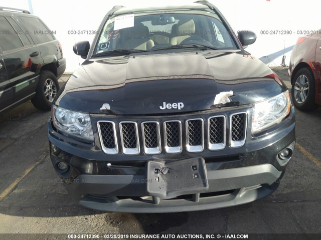 1C4NJCBA1DD168996 - 2013 JEEP COMPASS SPORT BLACK photo 6