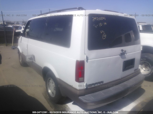 1GKDM19W8XB506150 - 1999 GMC SAFARI XT WHITE photo 3