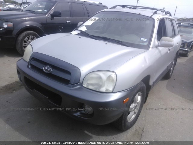 KM8SC73D06U090285 - 2006 HYUNDAI SANTA FE GLS/LIMITED SILVER photo 2