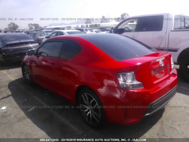 JTKJF5C76E3077432 - 2014 TOYOTA SCION TC RED photo 3