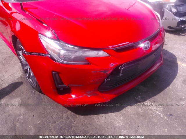 JTKJF5C76E3077432 - 2014 TOYOTA SCION TC RED photo 6