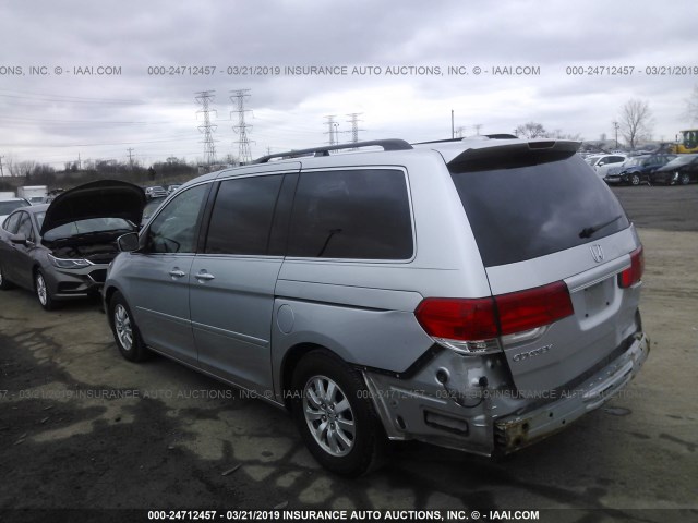 5FNRL3H73AB013720 - 2010 HONDA ODYSSEY EXL SILVER photo 3