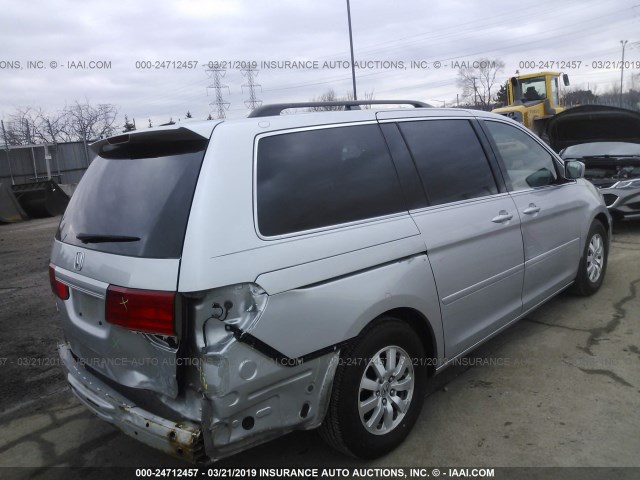 5FNRL3H73AB013720 - 2010 HONDA ODYSSEY EXL SILVER photo 4