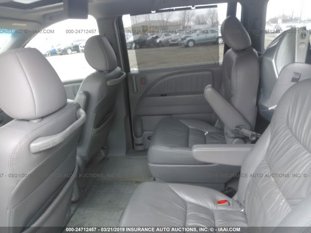 5FNRL3H73AB013720 - 2010 HONDA ODYSSEY EXL SILVER photo 8