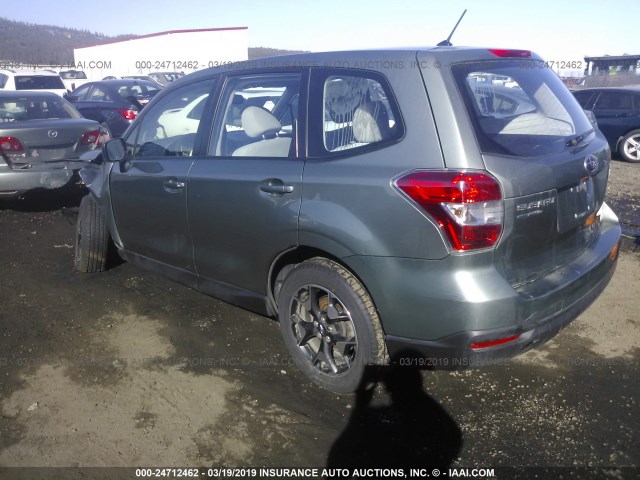 JF2SJAAC4EH428183 - 2014 SUBARU FORESTER 2.5I GREEN photo 3