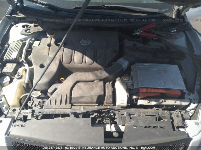 1N4CL21E39C164953 - 2009 NISSAN ALTIMA HYBRID SILVER photo 10