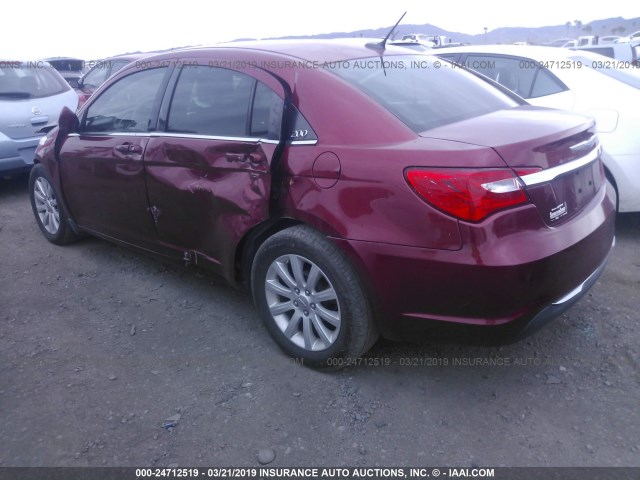 1C3CCBBG5CN263378 - 2012 CHRYSLER 200 TOURING RED photo 3