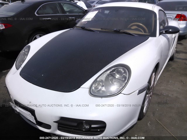 WP0AA29887U763182 - 2007 PORSCHE CAYMAN S WHITE photo 2