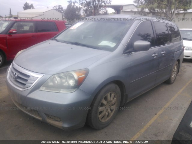 5FNRL38648B116372 - 2008 HONDA ODYSSEY EXL SILVER photo 2