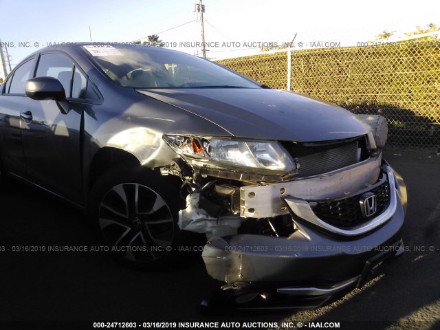 19XFB2F96DE031420 - 2013 HONDA CIVIC EXL GRAY photo 6