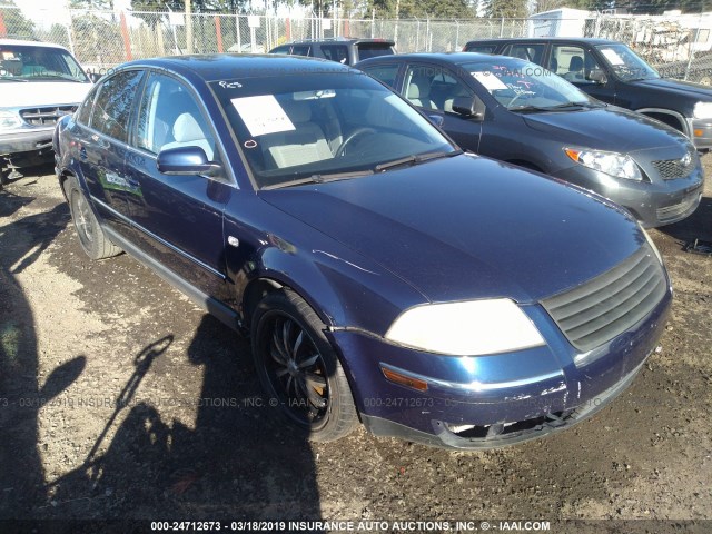 WVWMD63B33P278750 - 2003 VOLKSWAGEN PASSAT GL Dark Blue photo 1