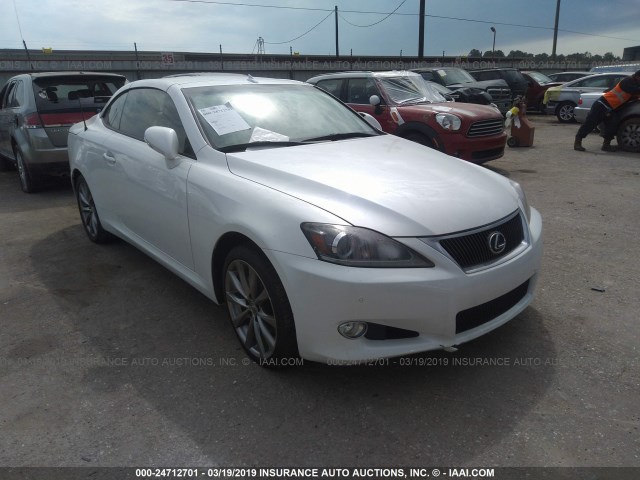 JTHFF2C23D2528707 - 2013 LEXUS IS 250 WHITE photo 1