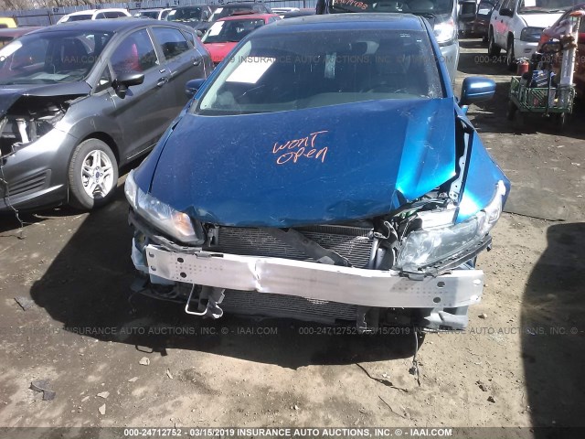 2HGFB2F98FH512326 - 2015 HONDA CIVIC EXL BLUE photo 6