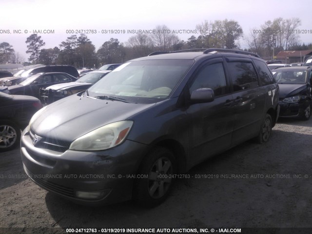 5TDZA22C64S216140 - 2004 TOYOTA SIENNA XLE/XLE LIMITED GRAY photo 2