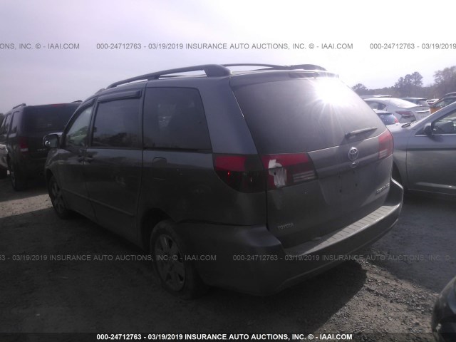 5TDZA22C64S216140 - 2004 TOYOTA SIENNA XLE/XLE LIMITED GRAY photo 3