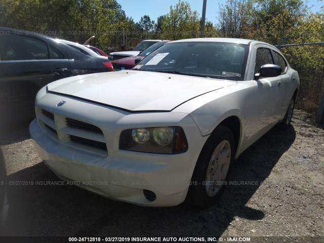 2B3KA43R07H783691 - 2007 DODGE CHARGER SE/SXT WHITE photo 2