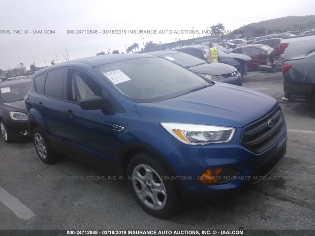 1FMCU0F71HUD91133 - 2017 FORD ESCAPE S BLUE photo 1