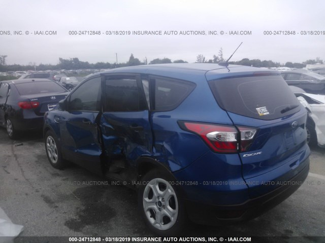 1FMCU0F71HUD91133 - 2017 FORD ESCAPE S BLUE photo 3