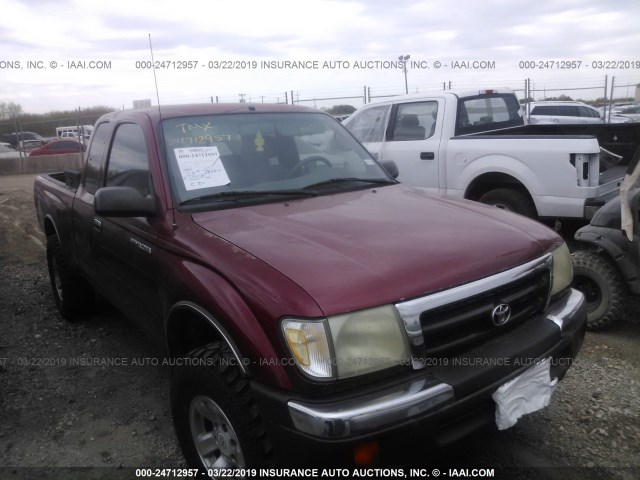4TASM92N7YZ600995 - 2000 TOYOTA TACOMA XTRACAB PRERUNNER წითელი ფოტო 1