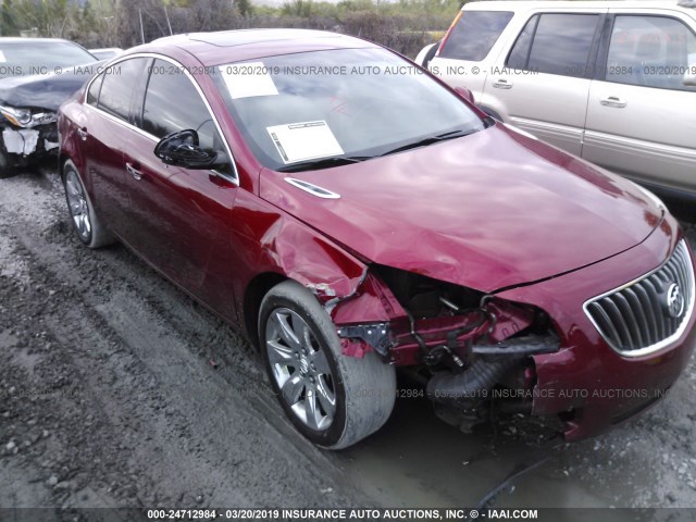 2G4GS5EVXD9249763 - 2013 BUICK REGAL PREMIUM RED photo 1