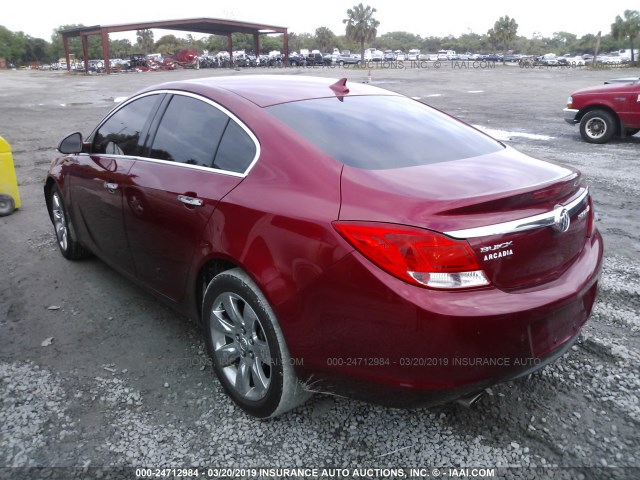 2G4GS5EVXD9249763 - 2013 BUICK REGAL PREMIUM RED photo 3