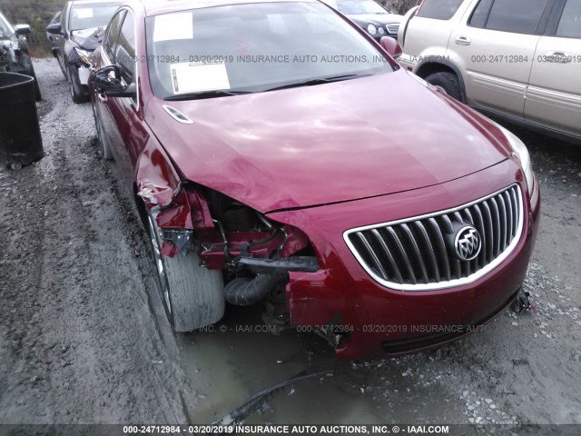 2G4GS5EVXD9249763 - 2013 BUICK REGAL PREMIUM RED photo 6