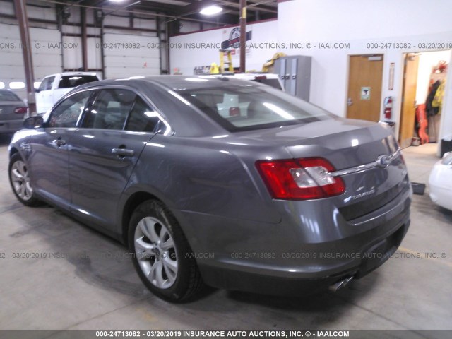 1FAHP2EW8BG109314 - 2011 FORD TAURUS SEL GRAY photo 3