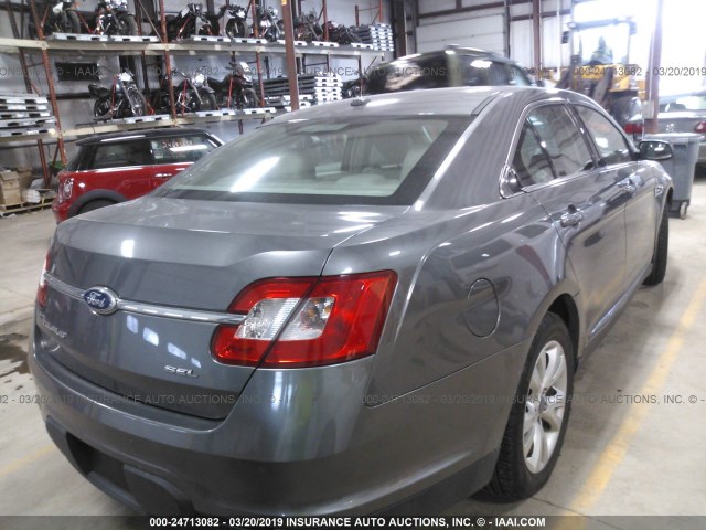 1FAHP2EW8BG109314 - 2011 FORD TAURUS SEL GRAY photo 4