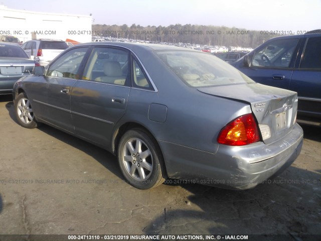 4T1BF28B31U191749 - 2001 TOYOTA AVALON XL/XLS Light Blue photo 3