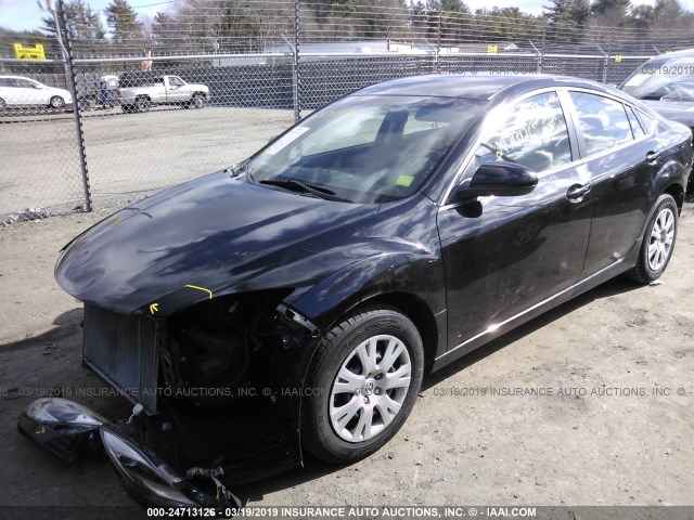 1YVHZ8BH9D5M06419 - 2013 MAZDA 6 SPORT BLACK photo 2