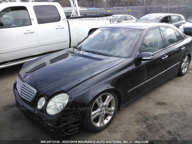 WDBUF83J54X121251 - 2004 MERCEDES-BENZ E 500 4MATIC BLACK photo 2