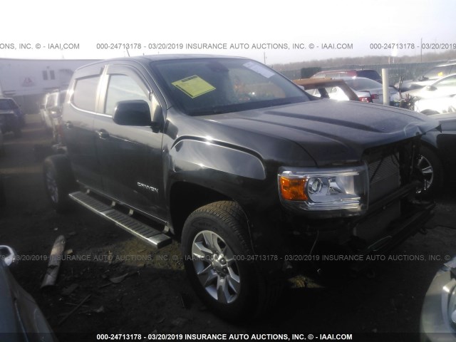 1GTG6BE38F1171044 - 2015 GMC CANYON SLE BLACK photo 1