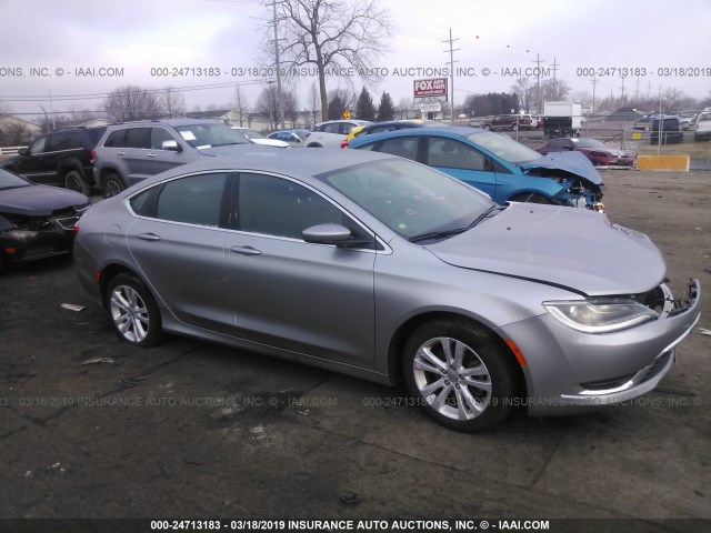 1C3CCCABXFN696274 - 2015 CHRYSLER 200 LIMITED SILVER photo 1