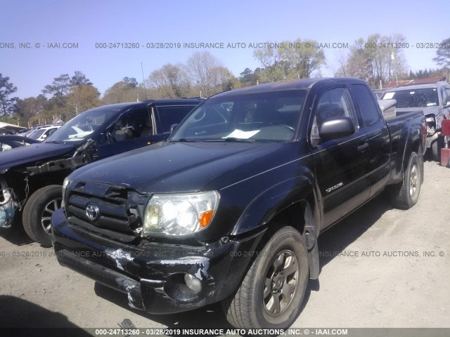 5TETU62N65Z074933 - 2005 TOYOTA TACOMA PRERUNNER ACCESS CAB BLACK photo 2