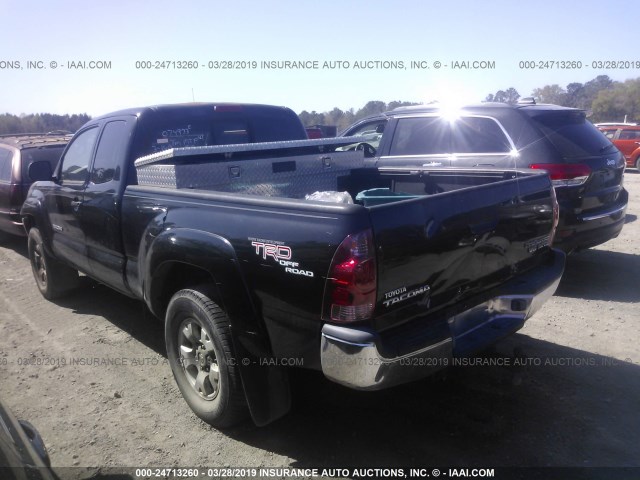 5TETU62N65Z074933 - 2005 TOYOTA TACOMA PRERUNNER ACCESS CAB BLACK photo 3