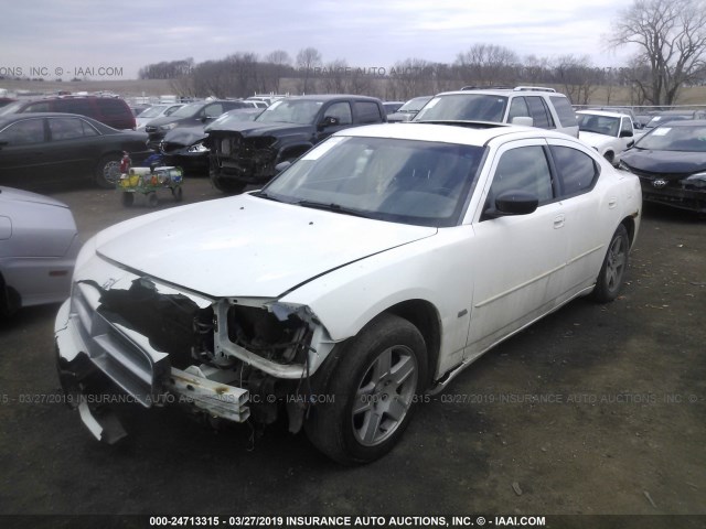 2B3LA43G26H296459 - 2006 DODGE CHARGER SE/SXT WHITE photo 2