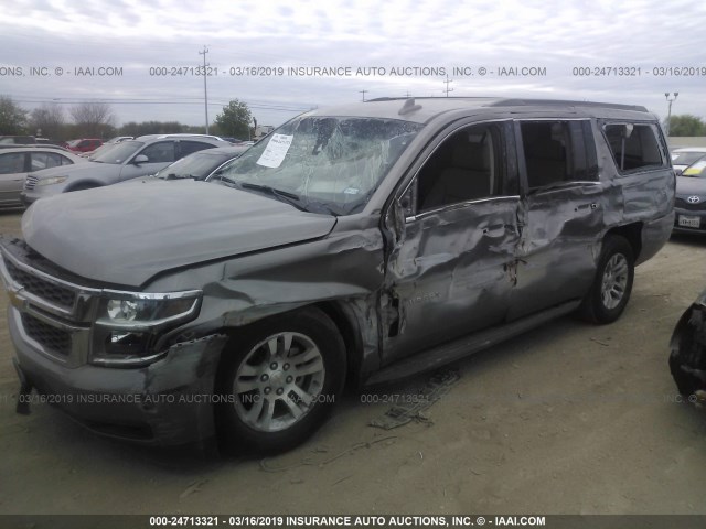 1GNSCHKC8KR114288 - 2019 CHEVROLET SUBURBAN C1500 LT BROWN photo 2