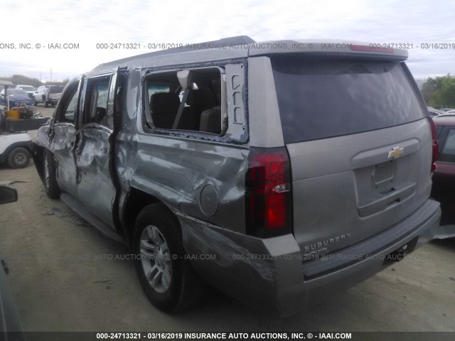 1GNSCHKC8KR114288 - 2019 CHEVROLET SUBURBAN C1500 LT BROWN photo 3