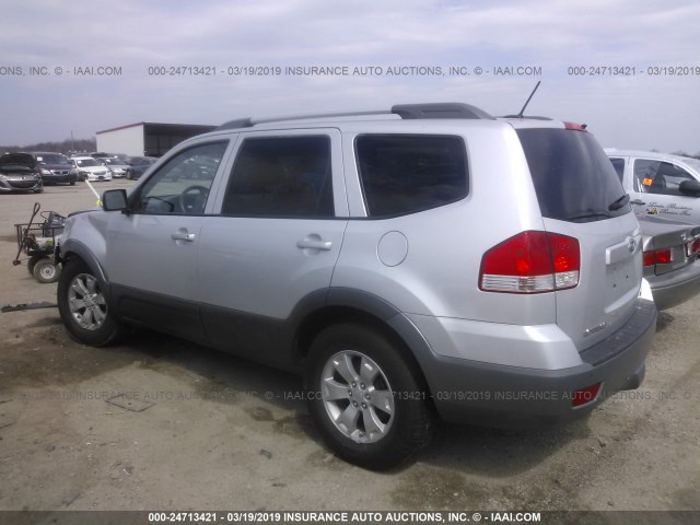 KNDJJ741495033743 - 2009 KIA BORREGO LX/EX GRAY photo 3