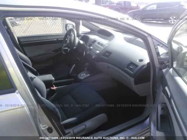 JHMFA36229S013916 - 2009 HONDA CIVIC HYBRID SILVER photo 5