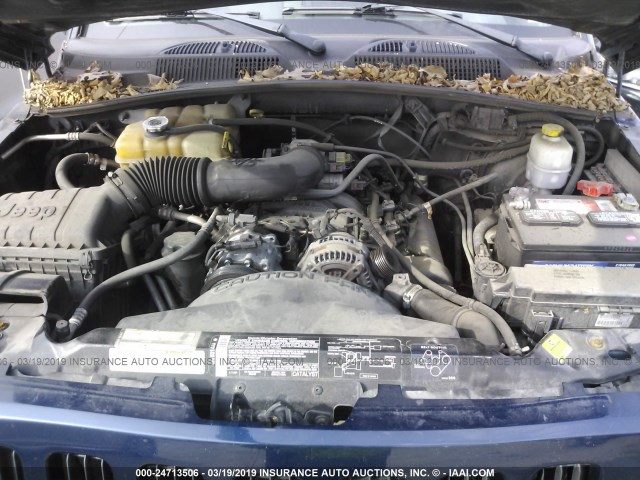1J4GL38K95W526171 - 2005 JEEP LIBERTY RENEGADE BLUE photo 10