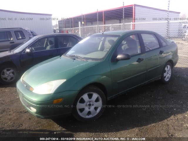 1FAFP38382W119412 - 2002 FORD FOCUS ZTS GREEN photo 2