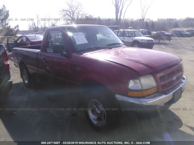 1FTYR10C0XTB01105 - 1999 FORD RANGER RED photo 1
