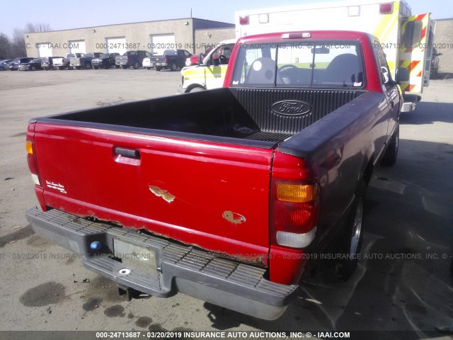 1FTYR10C0XTB01105 - 1999 FORD RANGER RED photo 4