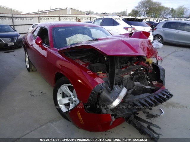 2C3CDYAG4CH105866 - 2012 DODGE CHALLENGER SXT RED photo 1